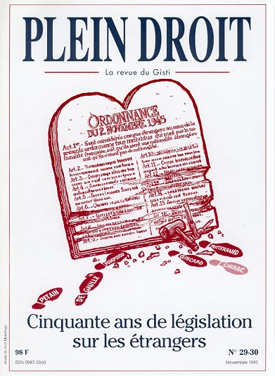 Couverture de Plein Droit numéro 29-30