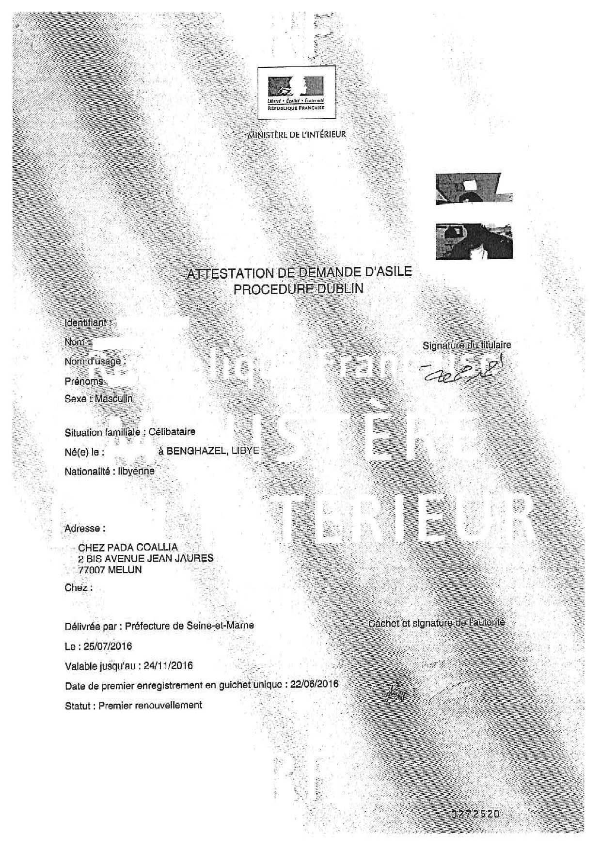 Attestation De Domiciliation à Titre Gratuit