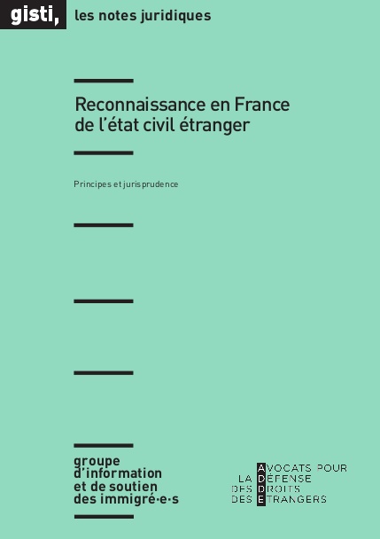 Le Contentieux De L Etat Civil Etranger Gisti