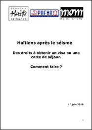 Haïtiens après le séisme : des droits à un visa ou un titre de séjour